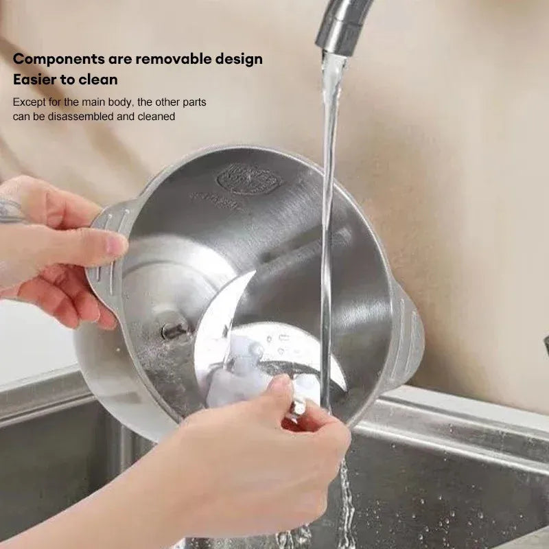 5L Electric Meat Grinders 304 Stainless Steel Food Crusher Multifunctional Vegetable Slicer Chopper Baby Food Processor 110V US