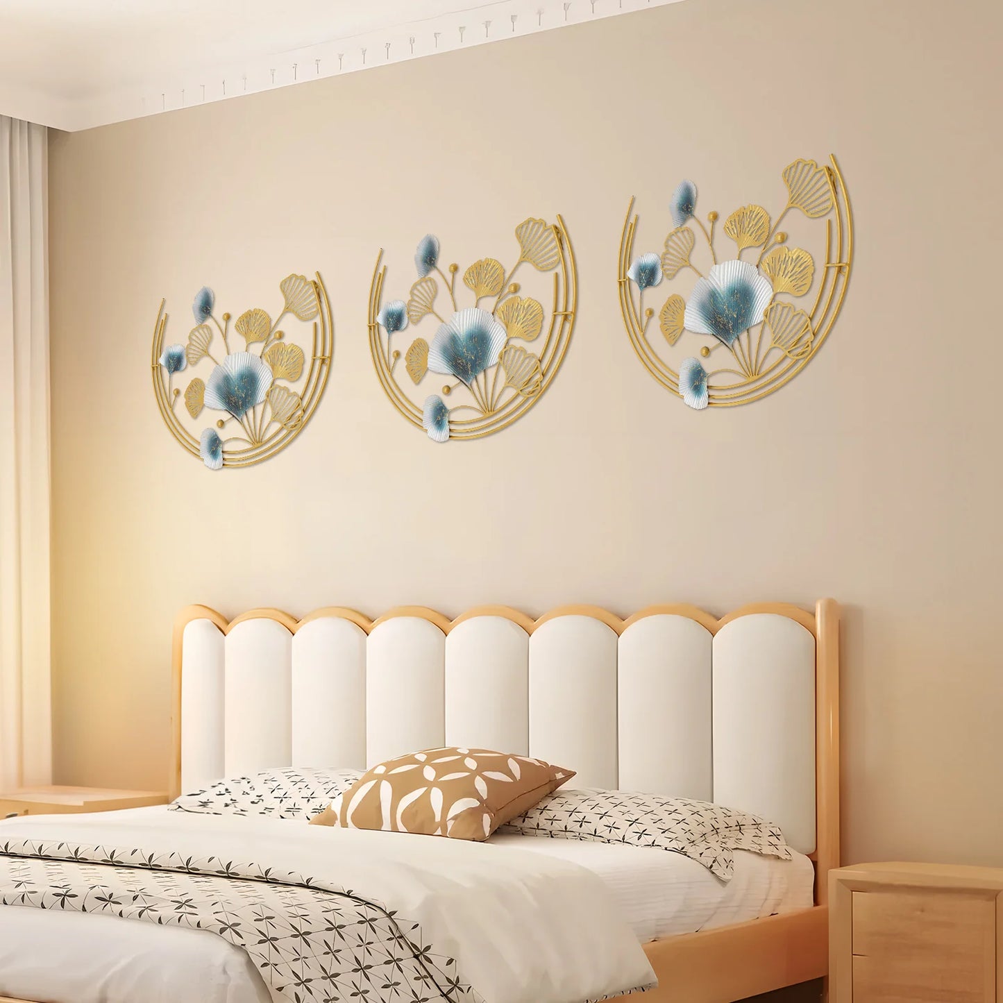 Rust Proof Wall Art Decor Easy Installation Decorative Wall Sculpture for Living Rooms Bedrooms and Kitchens