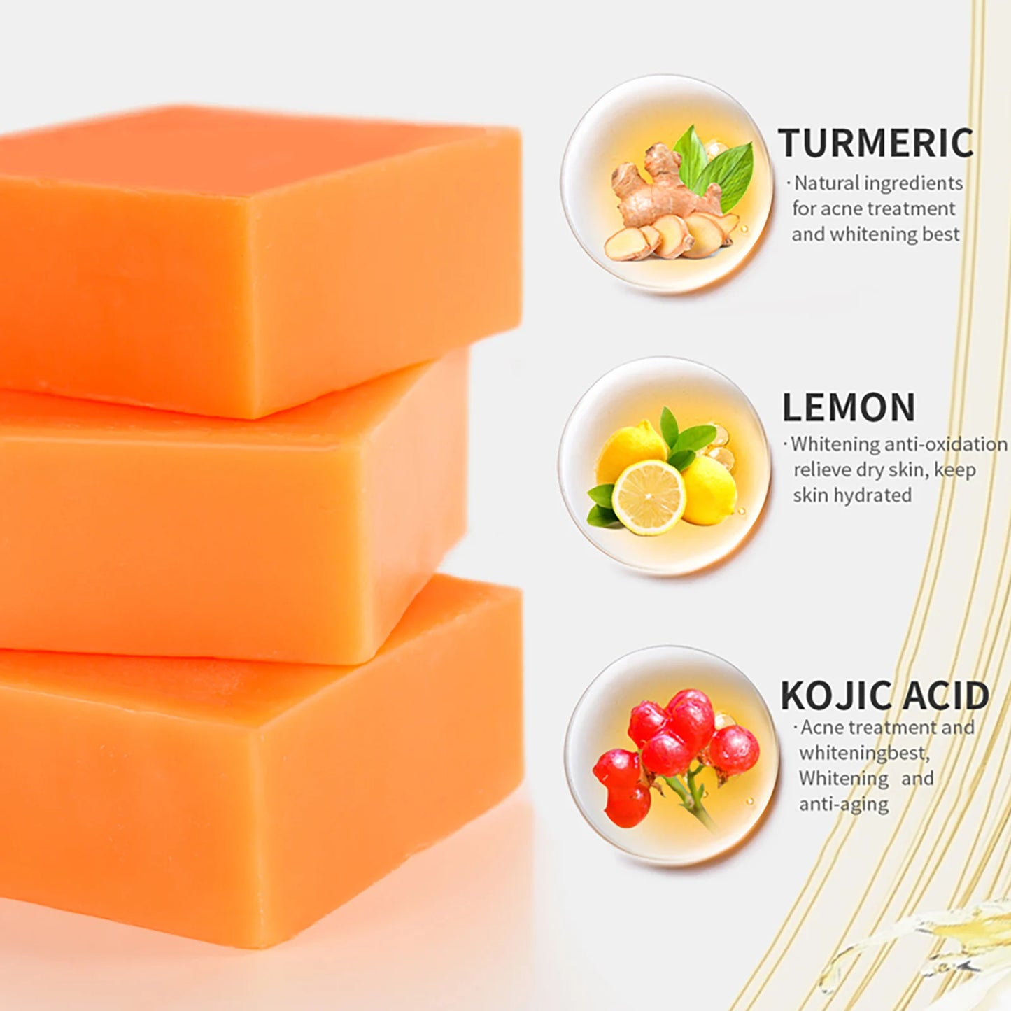 Green Lemon Love Organic Turmeric Soap Bar Whitening