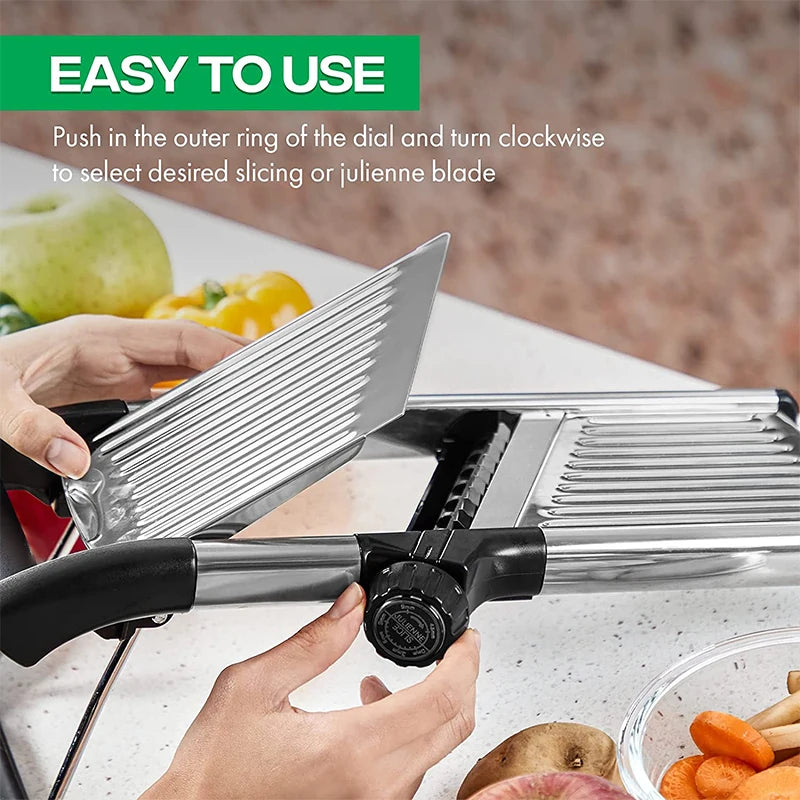Green Lemon Love LMETJMA Adjustable Mandoline Slicer
