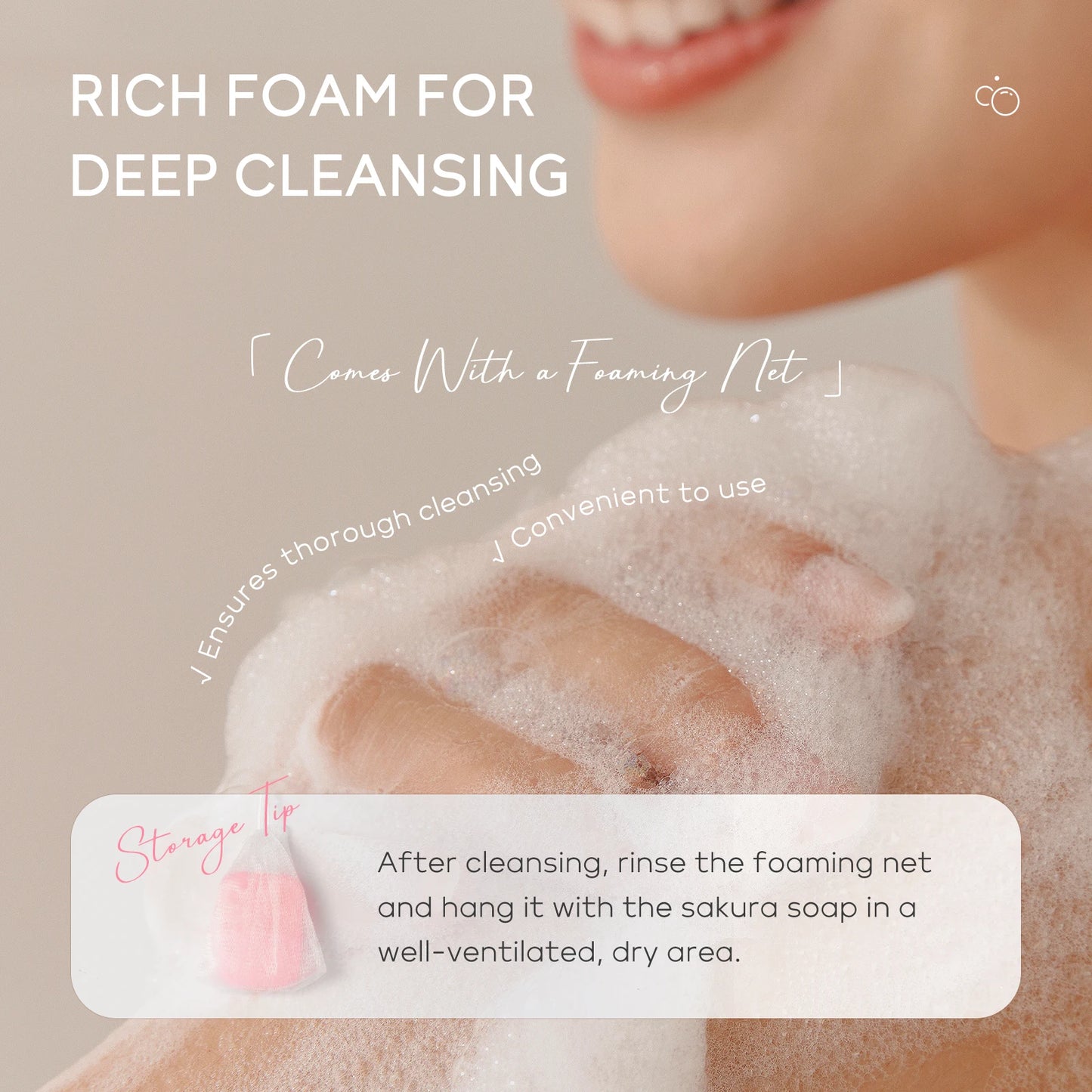 LAIKOU Sakura Bar Soap Japan Deep Cleansing Even Tone