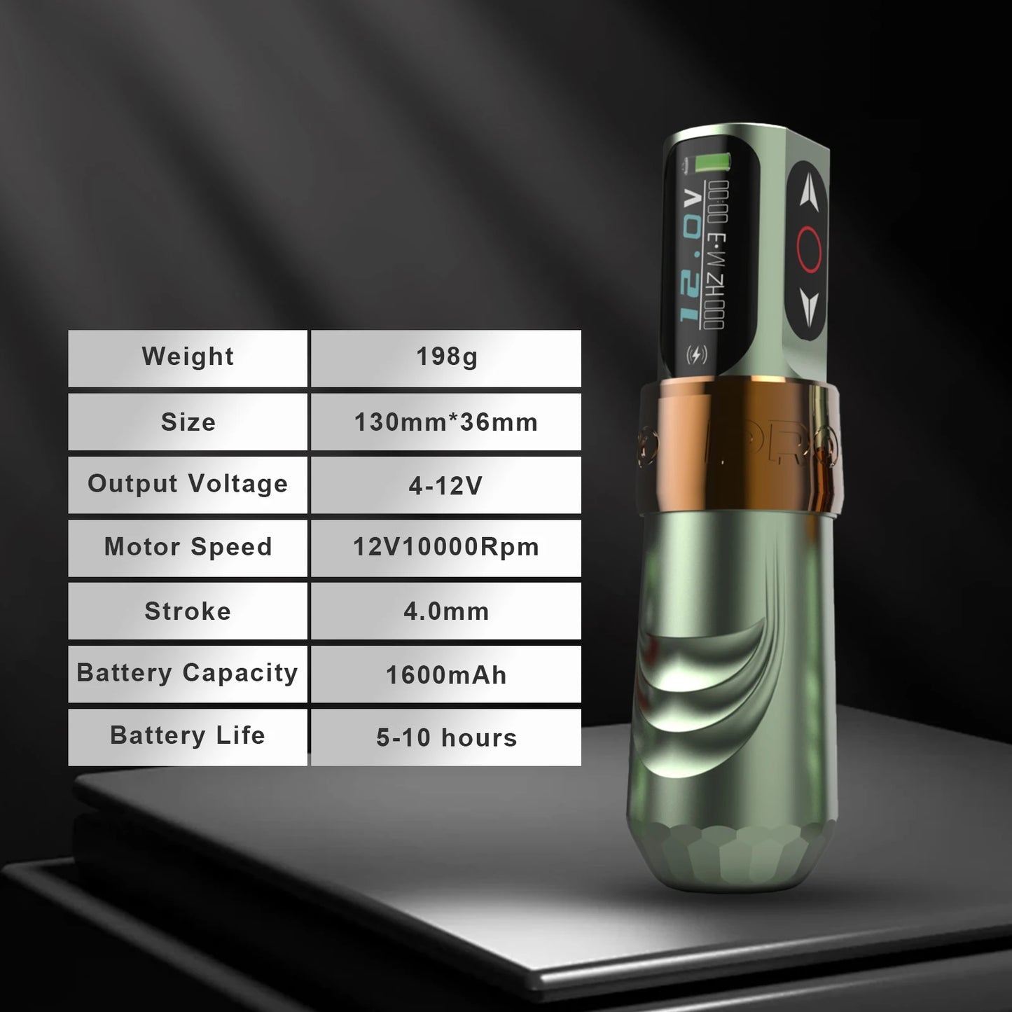 Flux Pro Tattoo Machine Professional Rotary Permanent Makeup Machines Mode and LED digital Display Screen