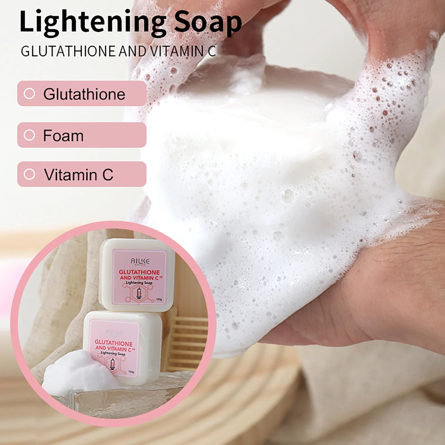 AILKE Glutathione And Vitamin C Kit With Whitening Lotion