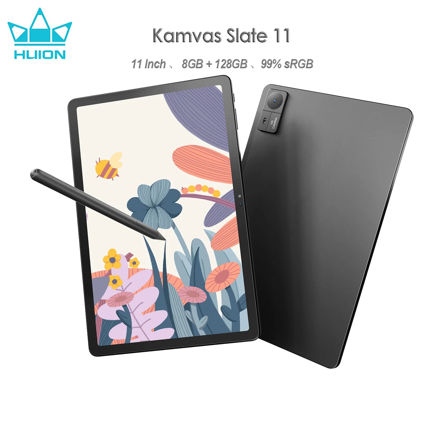 Huion Kamvas Slate 11/13 Android 14 Tablet Graphic Drawing Note Pad 60/90Hz Refresh Rate Paper-Like Nature Color Digital Writing