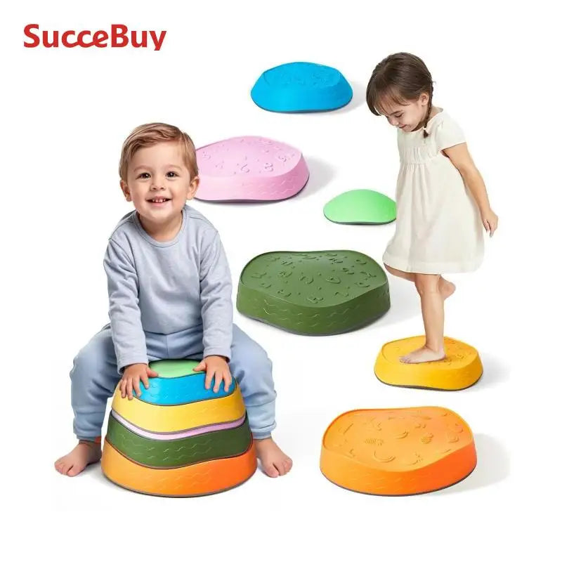 SucceBuy Balance Stepping Stones Kids Sports Toys Training