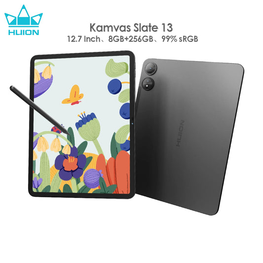 Huion Kamvas Slate 11/13 Android 14 Tablet Graphic Drawing Note Pad 60/90Hz Refresh Rate Paper-Like Nature Color Digital Writing