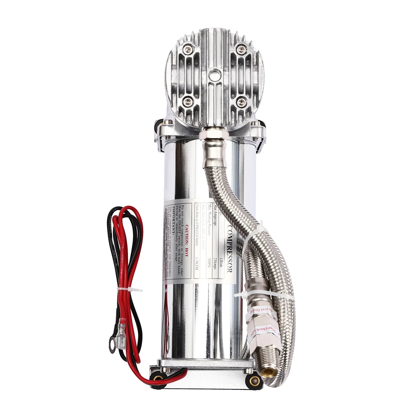 DIY Supplies 12V High Pressure Air Suspension Pump 200 PSI