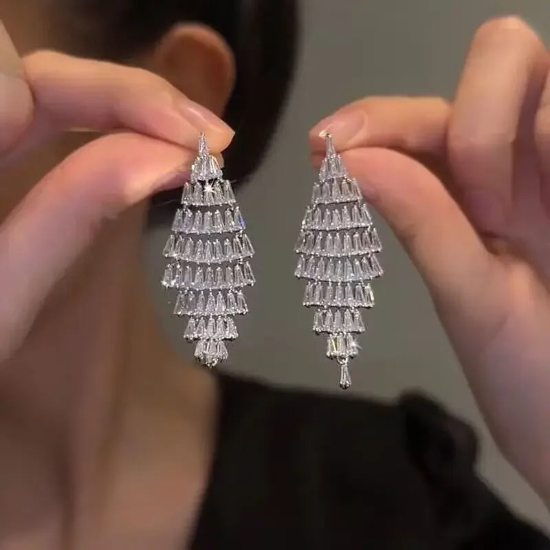 DINGABIYUCN Geometric Dangle Drop Earrings For Women