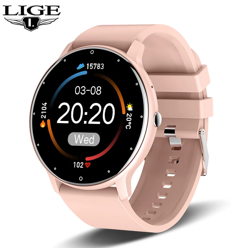 Green Lemon Love LIGE Smart Watch Full Touch Bluetooth IP67