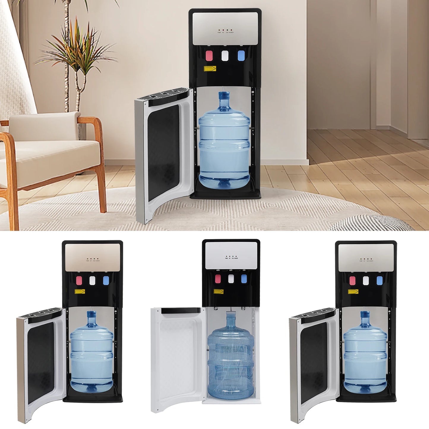 Hot & Cold Standing Water Dispenser Bottom Loading Water Cooler Dispenser for Offices, Nurseries, Homes, Gyms, Kitchens