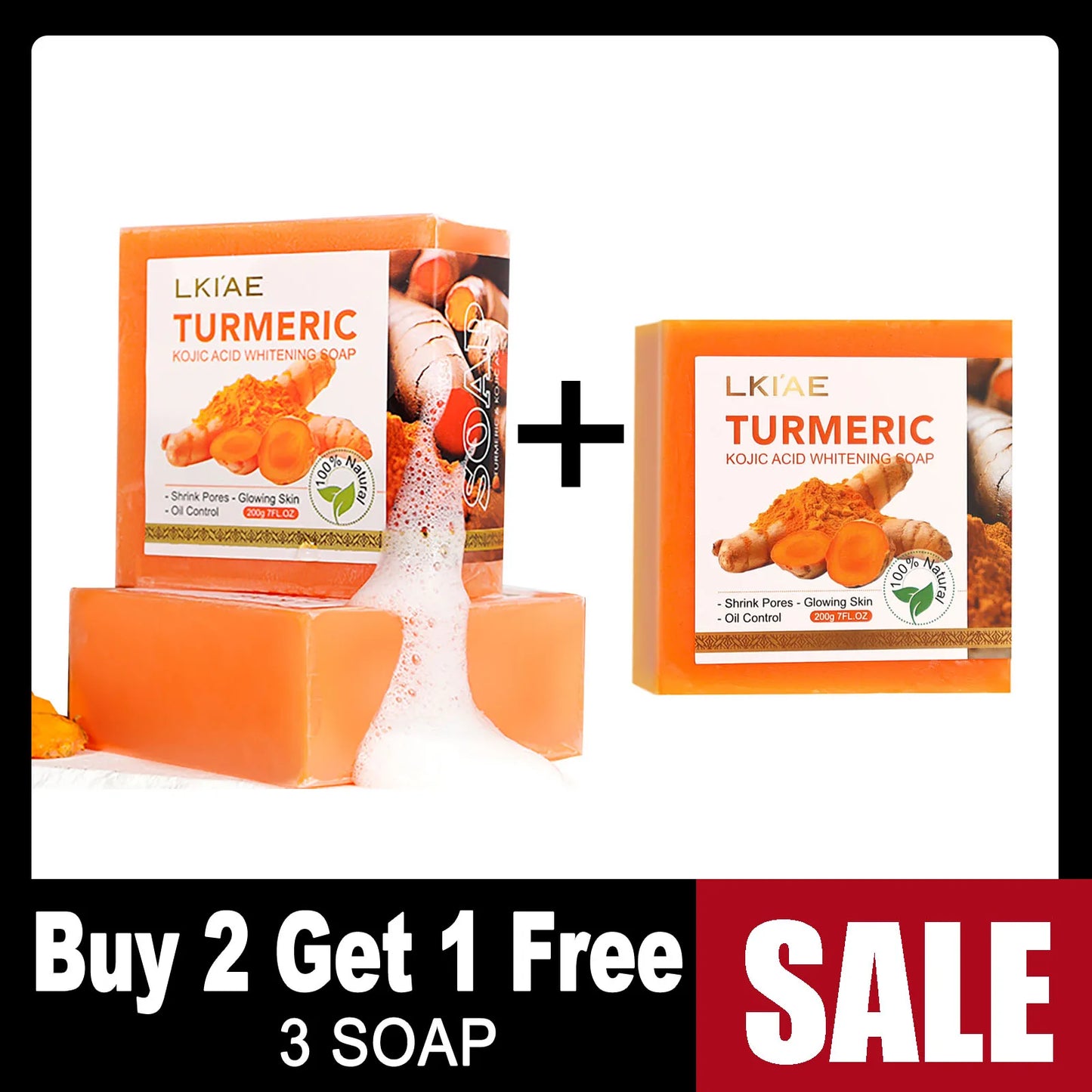 Green Lemon Love Organic Turmeric Soap Bar Whitening
