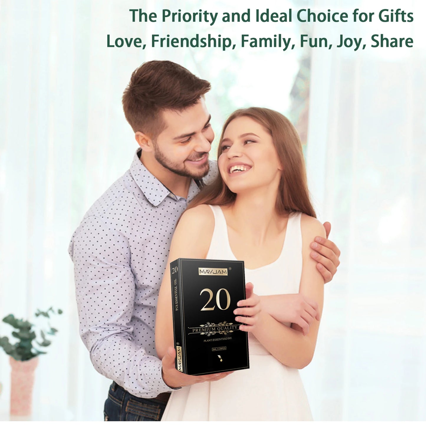 MAYJAM Essential Oils Kit Lavender Jasmine Eucalyptus