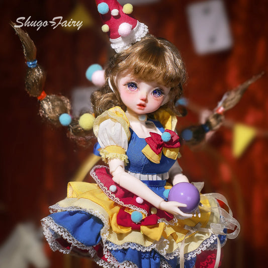 oueneifs Momoko BJD Doll Circus Princess Resin Figure With Antique Lace Pajamas Dress
