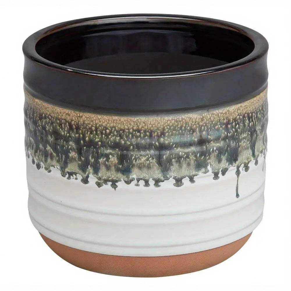 12-inch ceramic plant pot for all plants indoors and outdoors, ideal size for windowsills, tables and other indoor surfaces