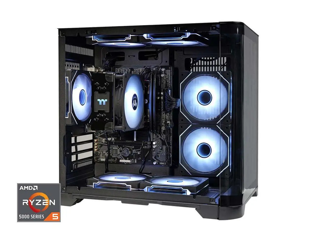 YEAH MAGIC Gaming Desktop AMD Ryzen 5 5600GT 3.9GHz 16GB(8G*2) DDR4 3200 1T NVME SSD ARGB 7 Fans Win 11 Home Gamer Desktop Compu