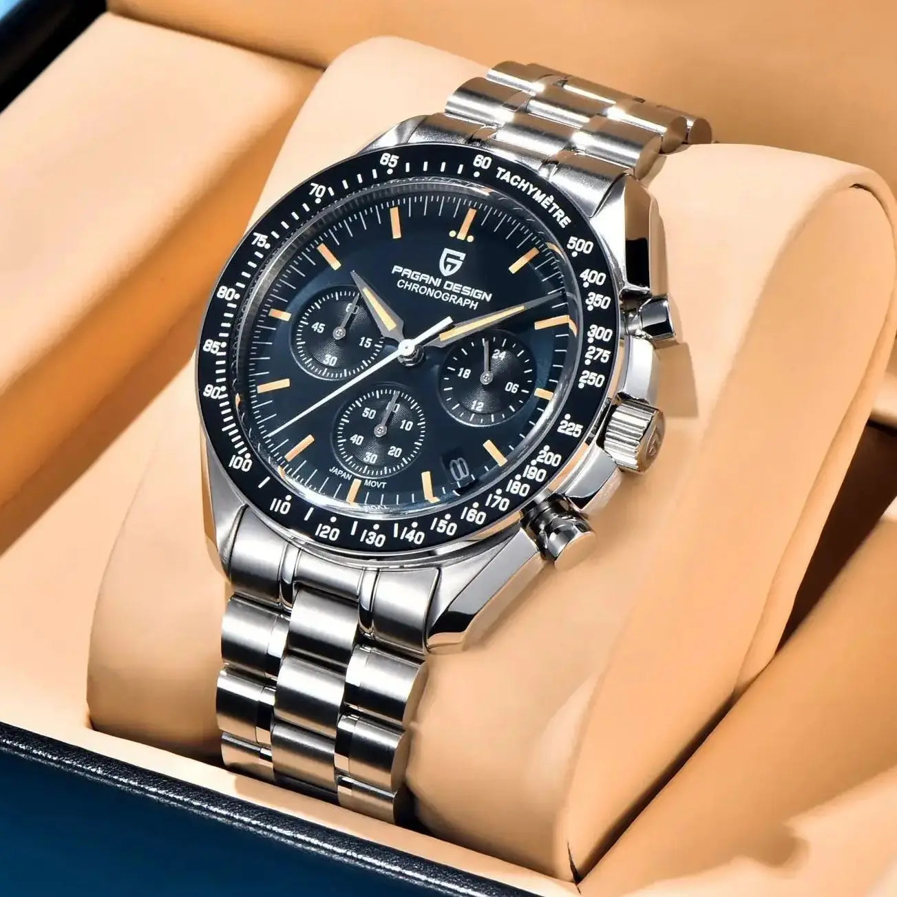 Pagani Design CK2998 Moon Watch Chronograph Stainless Steel