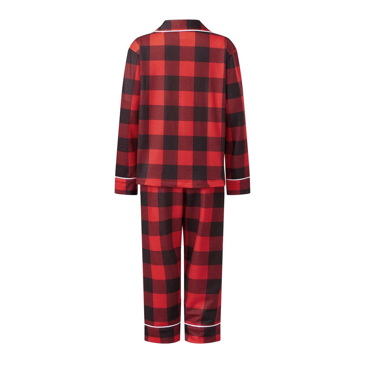 Christmas Family Pajamas Matching Set Long Sleeve Shirt with Pants Plaid Sleepwear Loungewear for the Whole Family