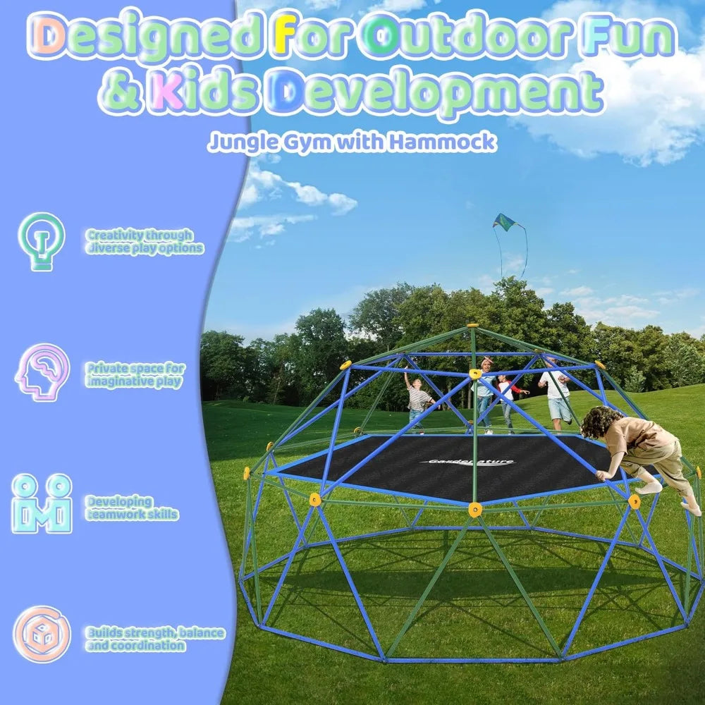 Green Lemon Love Gardenature Climbing Dome For Kids Hammock