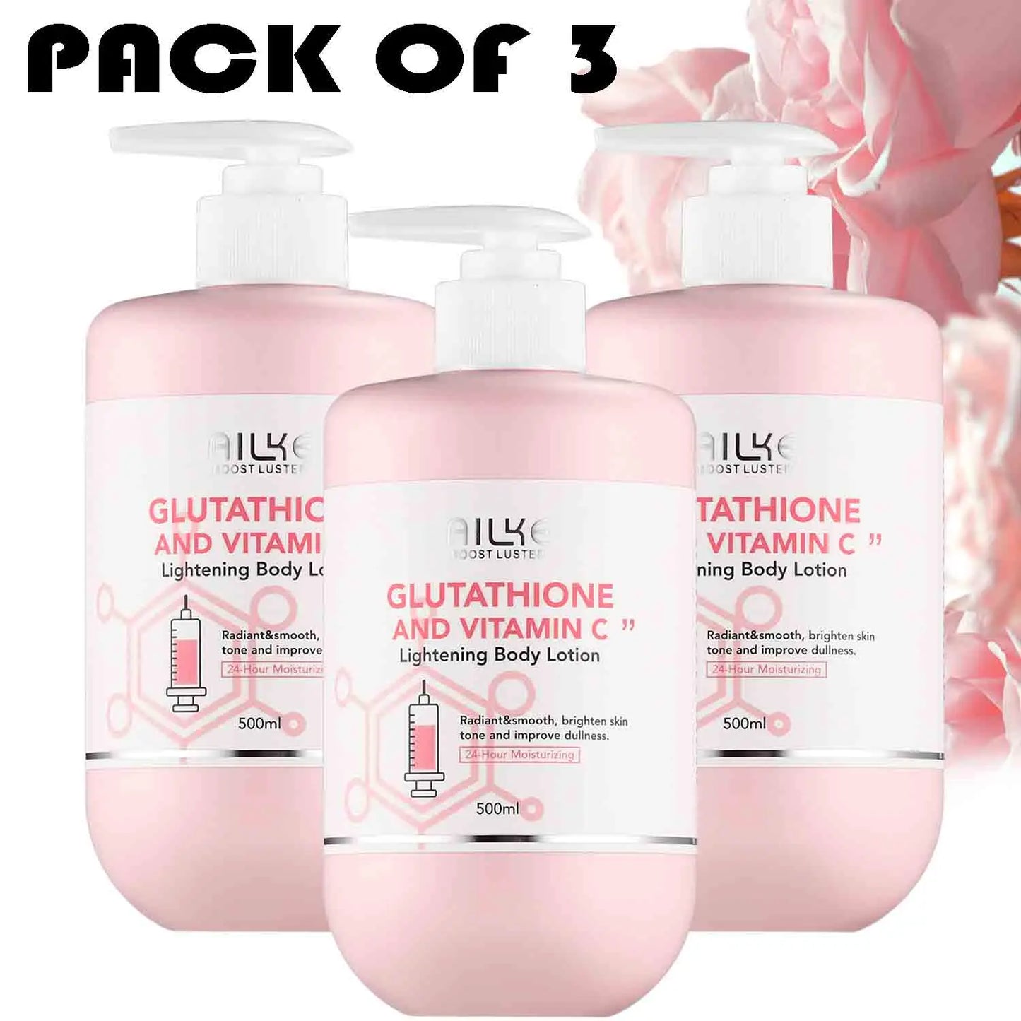 AILKE Glutathione And Vitamin C Kit With Whitening Lotion