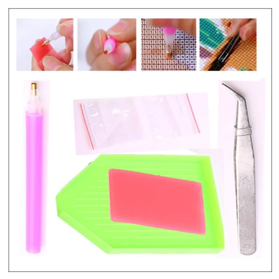 Green Lemon Love Diamond Embroidery Kitchen Produce Art