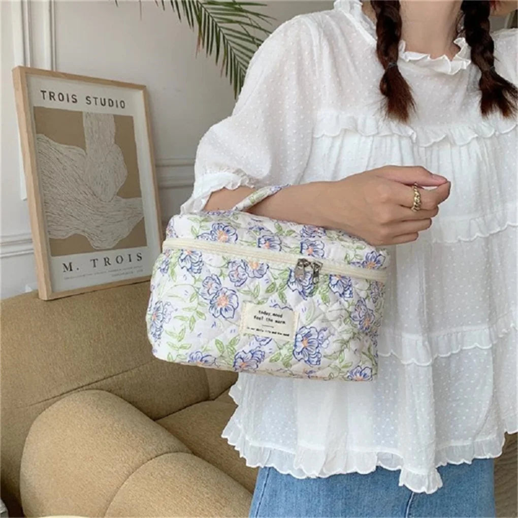 Cosmetic Bags For Women Floral Set 3Pcs Travel Organizer