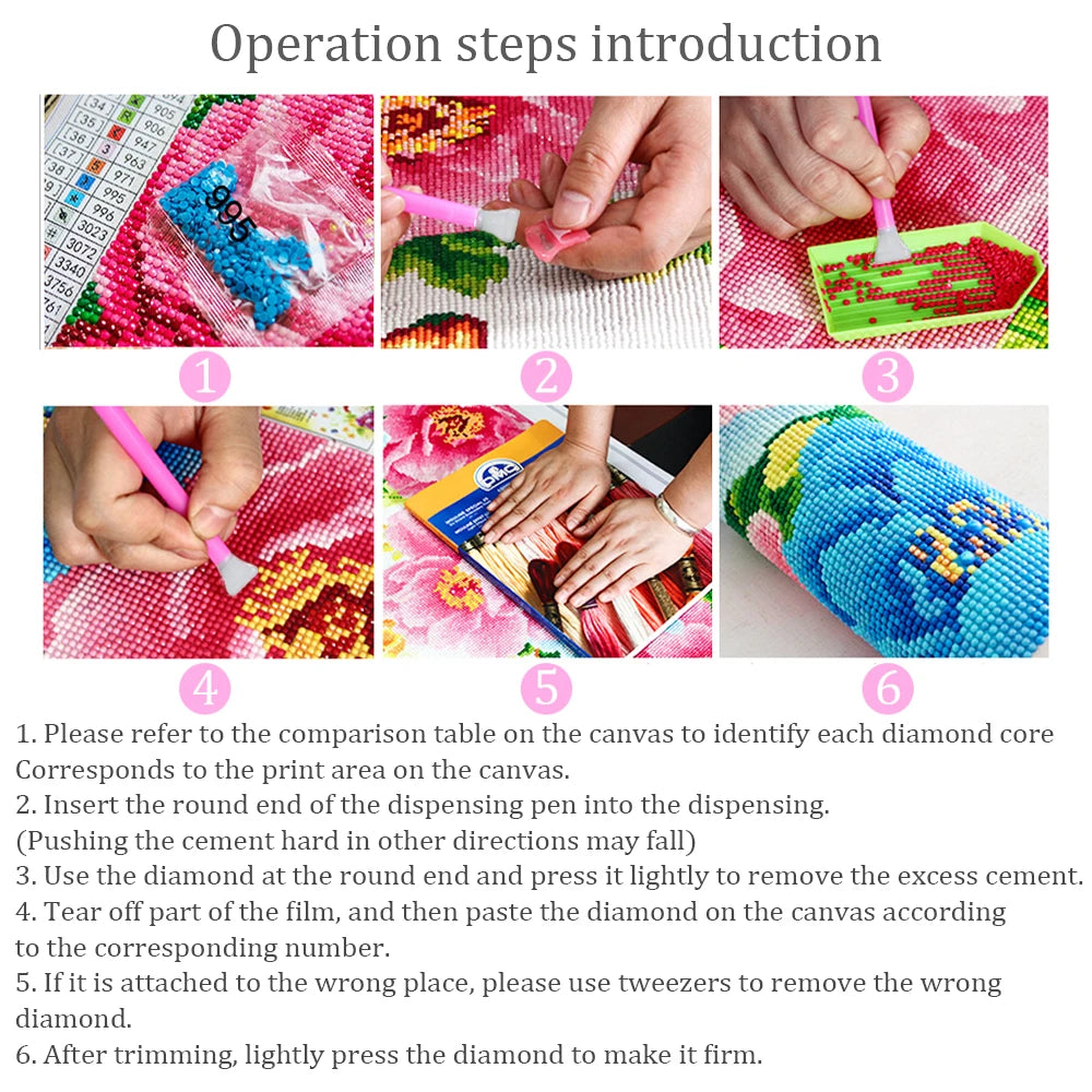 Green Lemon Love Virgin Mary Diamond Painting Kit 5D Round