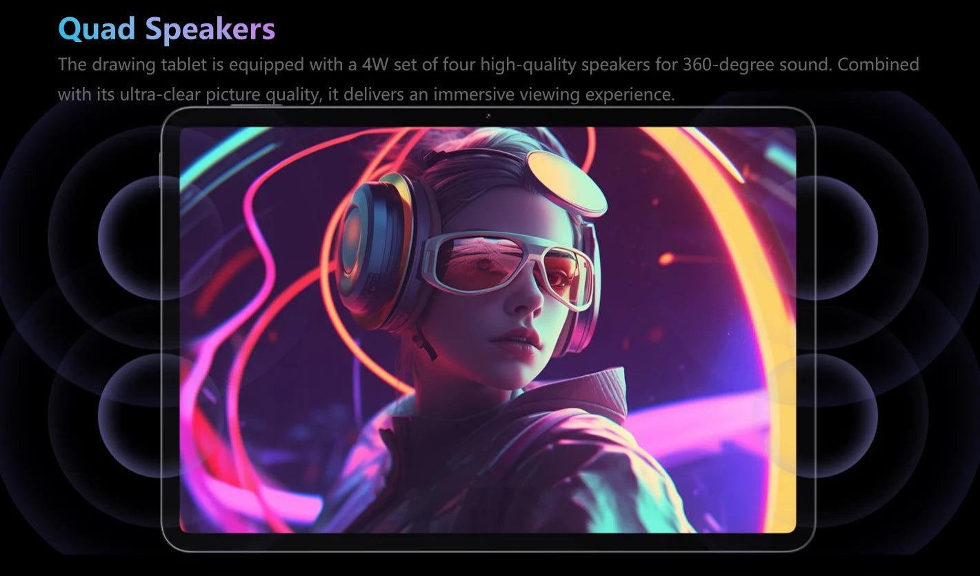 Huion Kamvas Slate 11/13 Android 14 Tablet Graphic Drawing Note Pad 60/90Hz Refresh Rate Paper-Like Nature Color Digital Writing