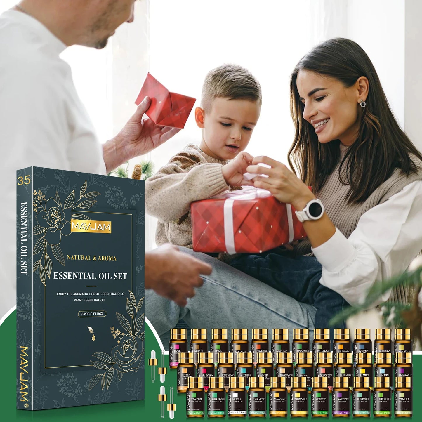 Green Lemon Love Essential Oils Diffuser Gift Box Set