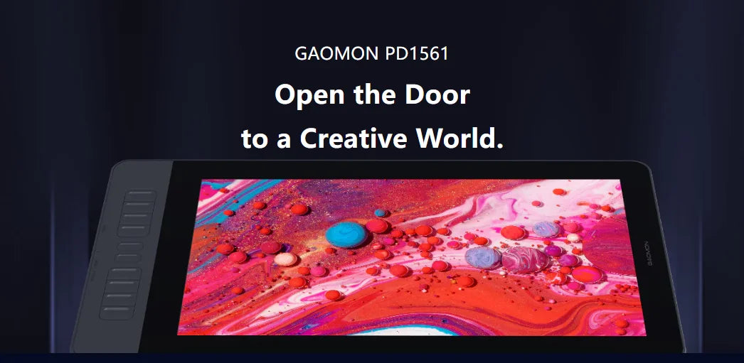 GAOMON PD1561 Graphics Tablet Monitor IPS HD Drawing Display Anti-glare 15.6 Inch Screen 72% NTSC Gamut Best For Beginner