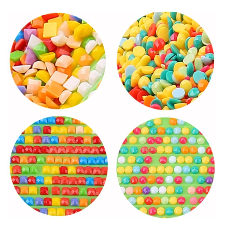 Green Lemon Love Diamond Embroidery Kitchen Produce Art