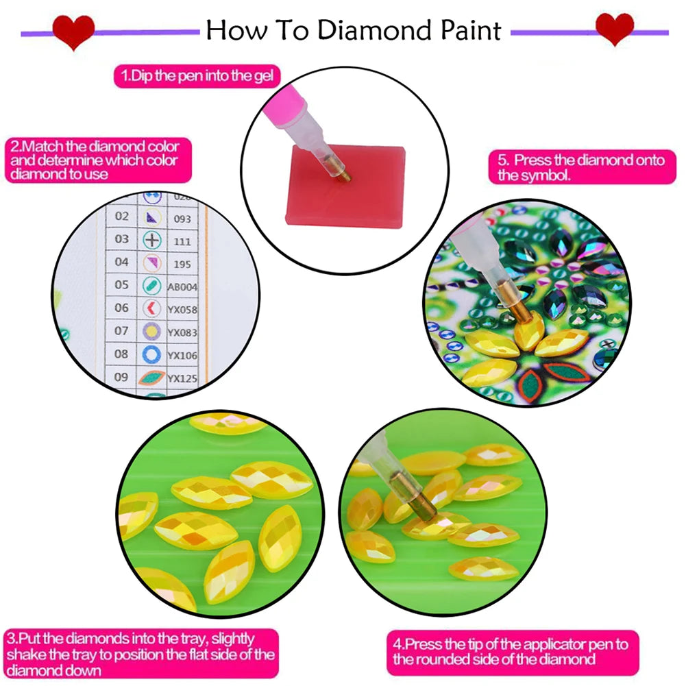 Wooden Diamond Painting Lamp Easter Egg Rabbit Special Shaped Crystal Drawing Bedside Night Light Crystal Drawing Lighting