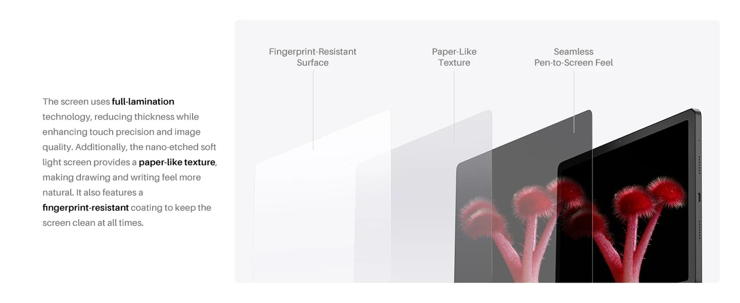 Huion Kamvas Slate 11/13 Android 14 Tablet Graphic Drawing Note Pad 60/90Hz Refresh Rate Paper-Like Nature Color Digital Writing