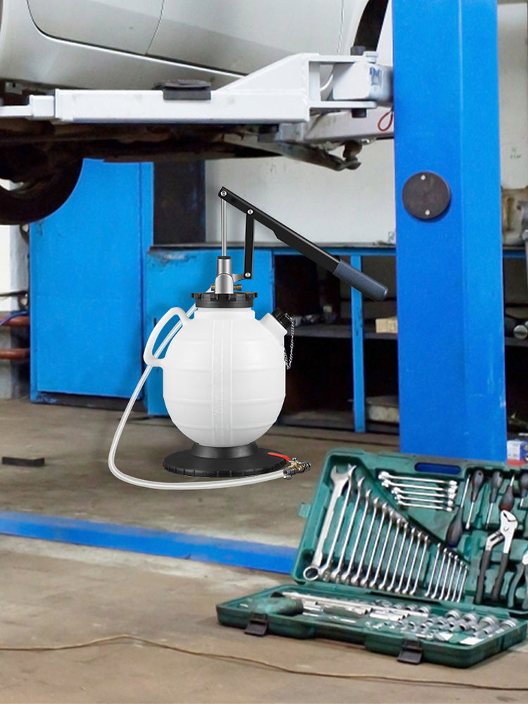 SucceBuy Transmission Fluid Pump ATF Fluid Transfer Filler 7.5L with Control Valve & 15 Common Adapters Kit for Oil Replacement