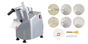 SucceBuy Electric Vegetable Fruit Cutter with 6 x Cutting Disks Vegetable Slicer Food Processor for Potato Cabbage Onion
