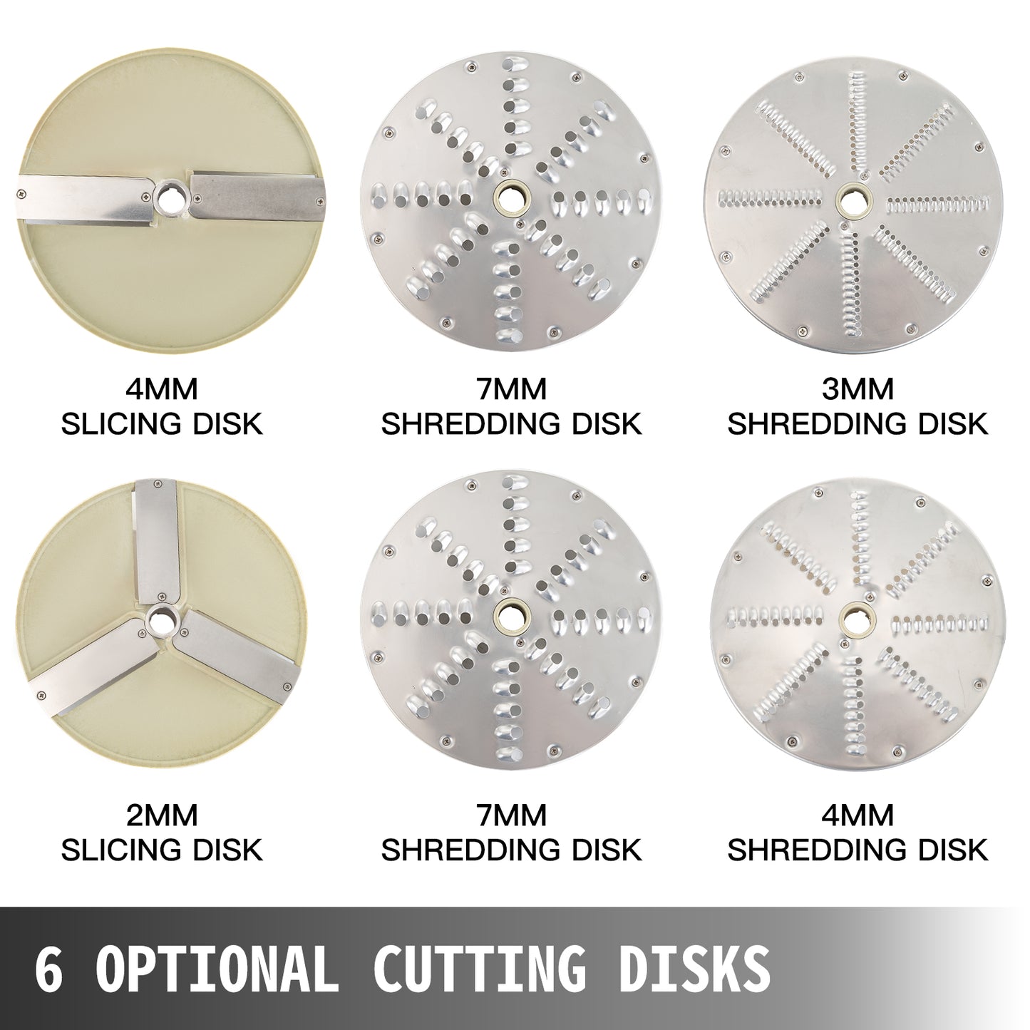 SucceBuy Electric Vegetable Fruit Cutter with 6 x Cutting Disks Vegetable Slicer Food Processor for Potato Cabbage Onion