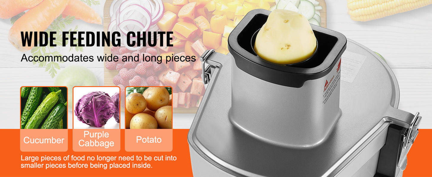 SucceBuy Electric Vegetable Slicer 4 in 1 Multifunctional Food Cutter Vegetable Chopper for Slicing Shredding Dicing Slitting