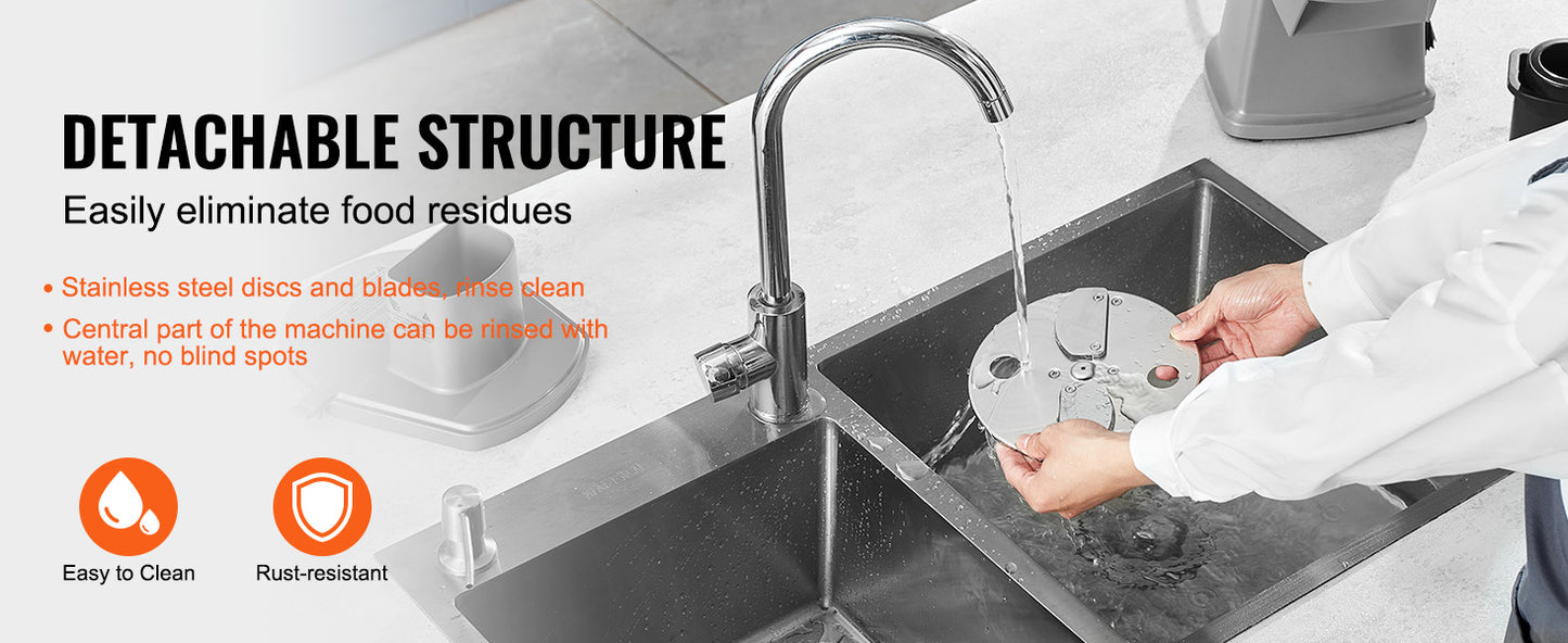 SucceBuy Electric Vegetable Slicer 4 in 1 Multifunctional Food Cutter Vegetable Chopper for Slicing Shredding Dicing Slitting